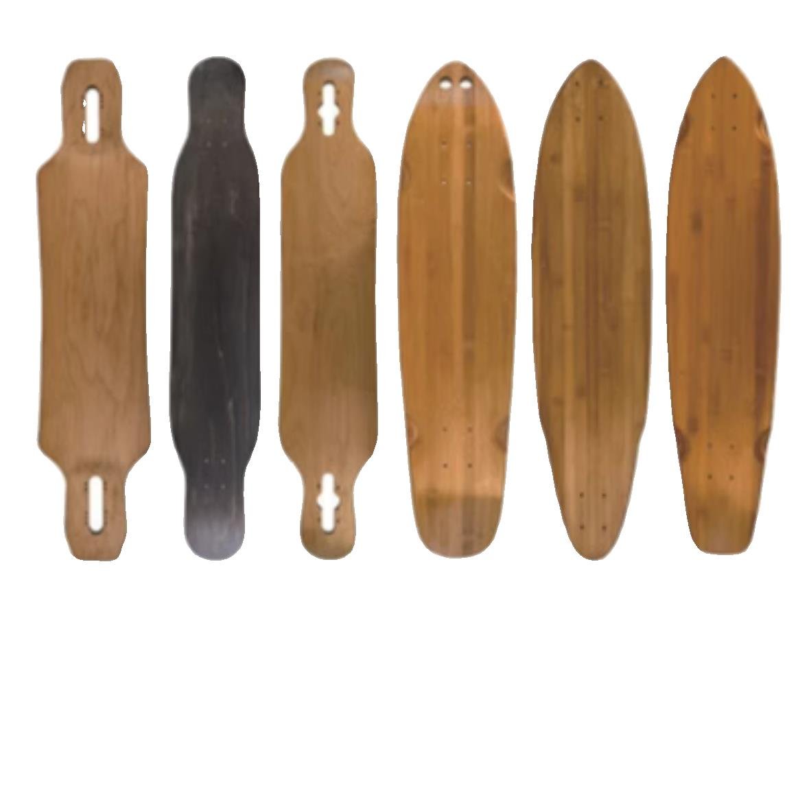 Four-wheel skateboard long-boarded roadboard, adult woodboard fishboard, woody mackerel decorated panel