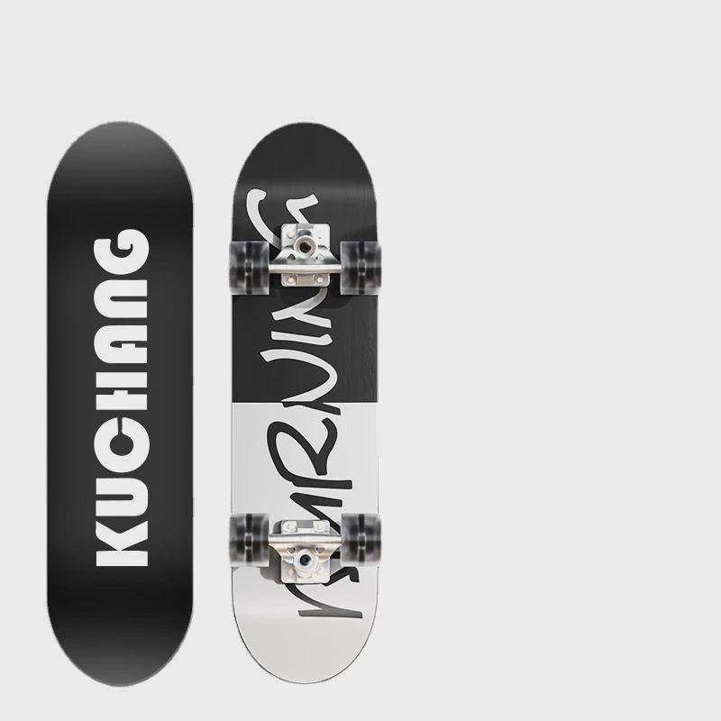 New dynamic aluminum alloy to high-quality four-wheel maple skateboards for men and women