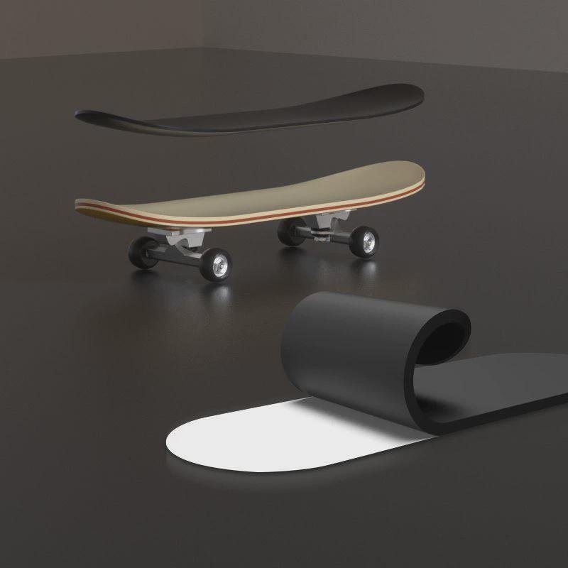 Finger skateboards, five-storey mammoth