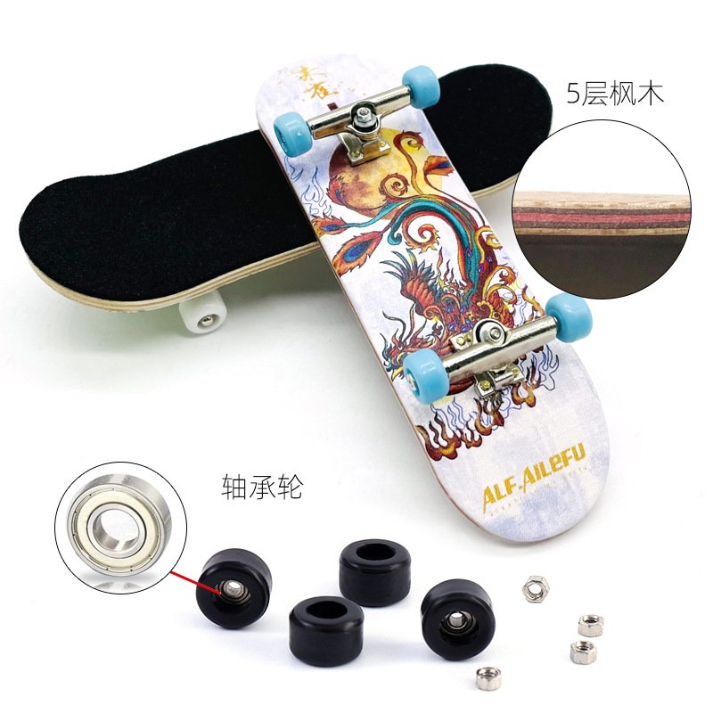 A professional finger-sliding mammoth, two-barrelled teenager finger-sliding skating, creative toy-slinger