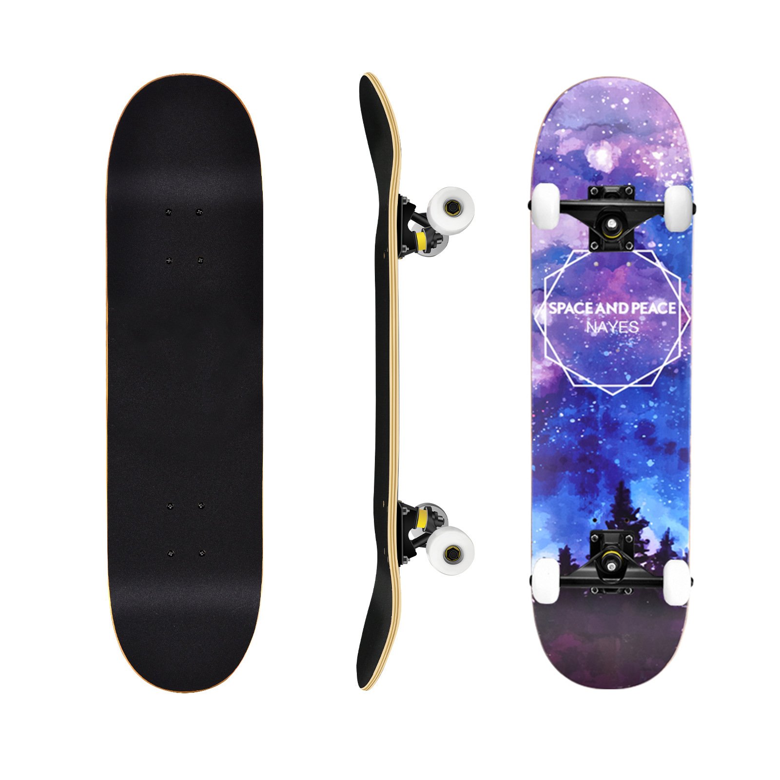 thirty-one-inch mammoth skateboard, four-wheeled skating board professional, adult two-barrel children's skating board