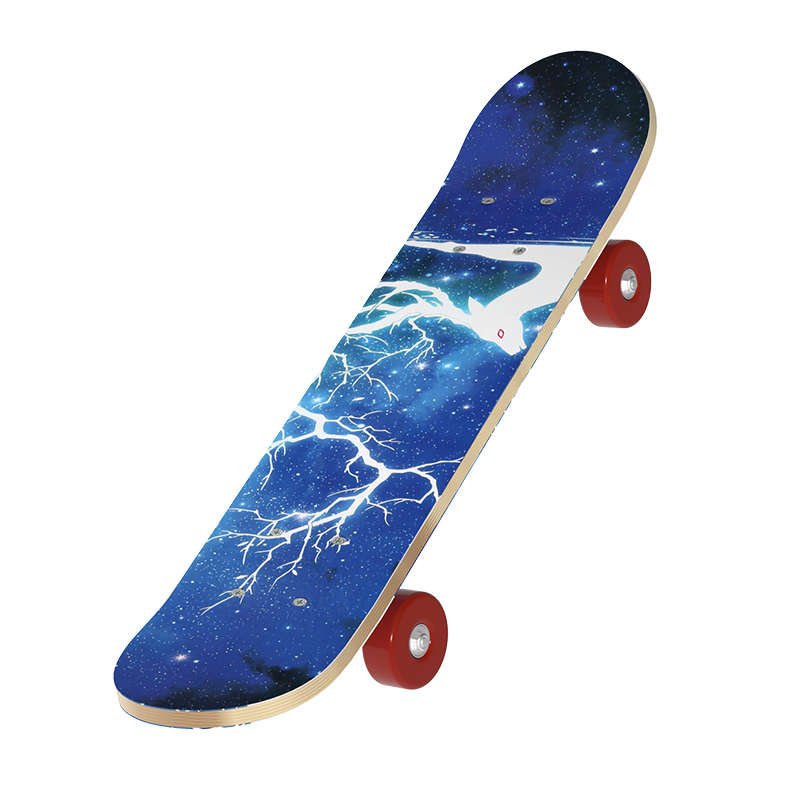 Four rounds of twin-knoll skateboards for young boys and girls aged 3-6-9-12