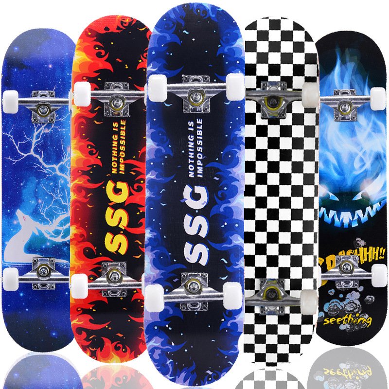 31-inch skateboard professional adult mammoth and four-wheeled beginner child double-barved skateboard