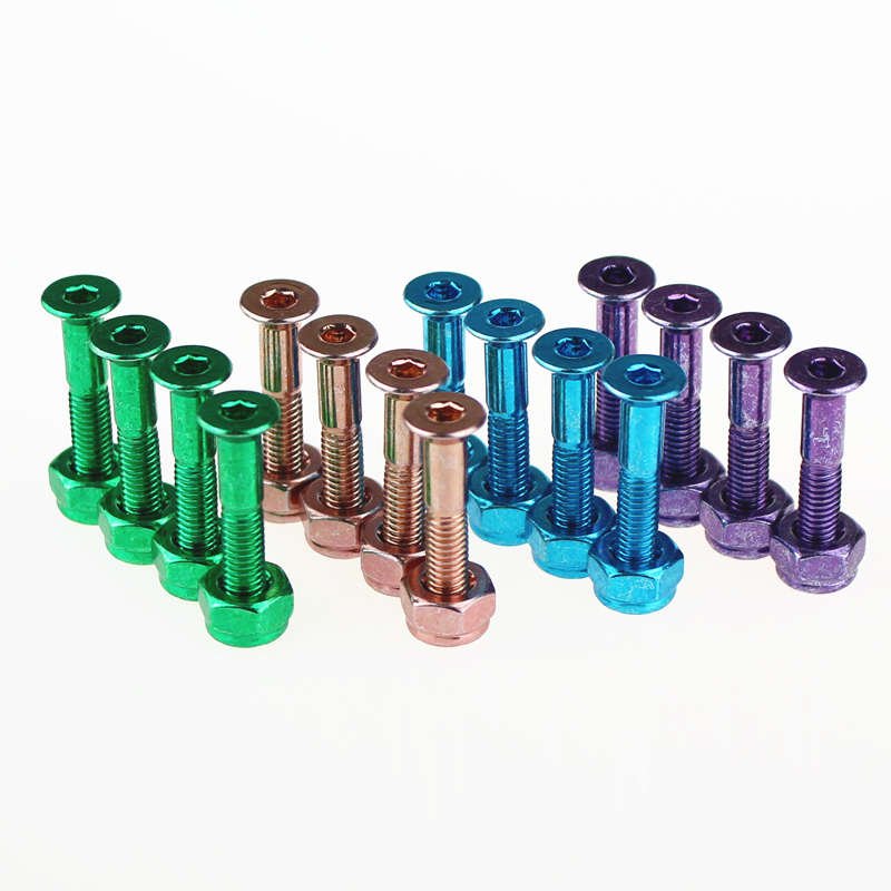 Specialized skateboards, two-coloured longboards, six-point screwdrivers in a trap