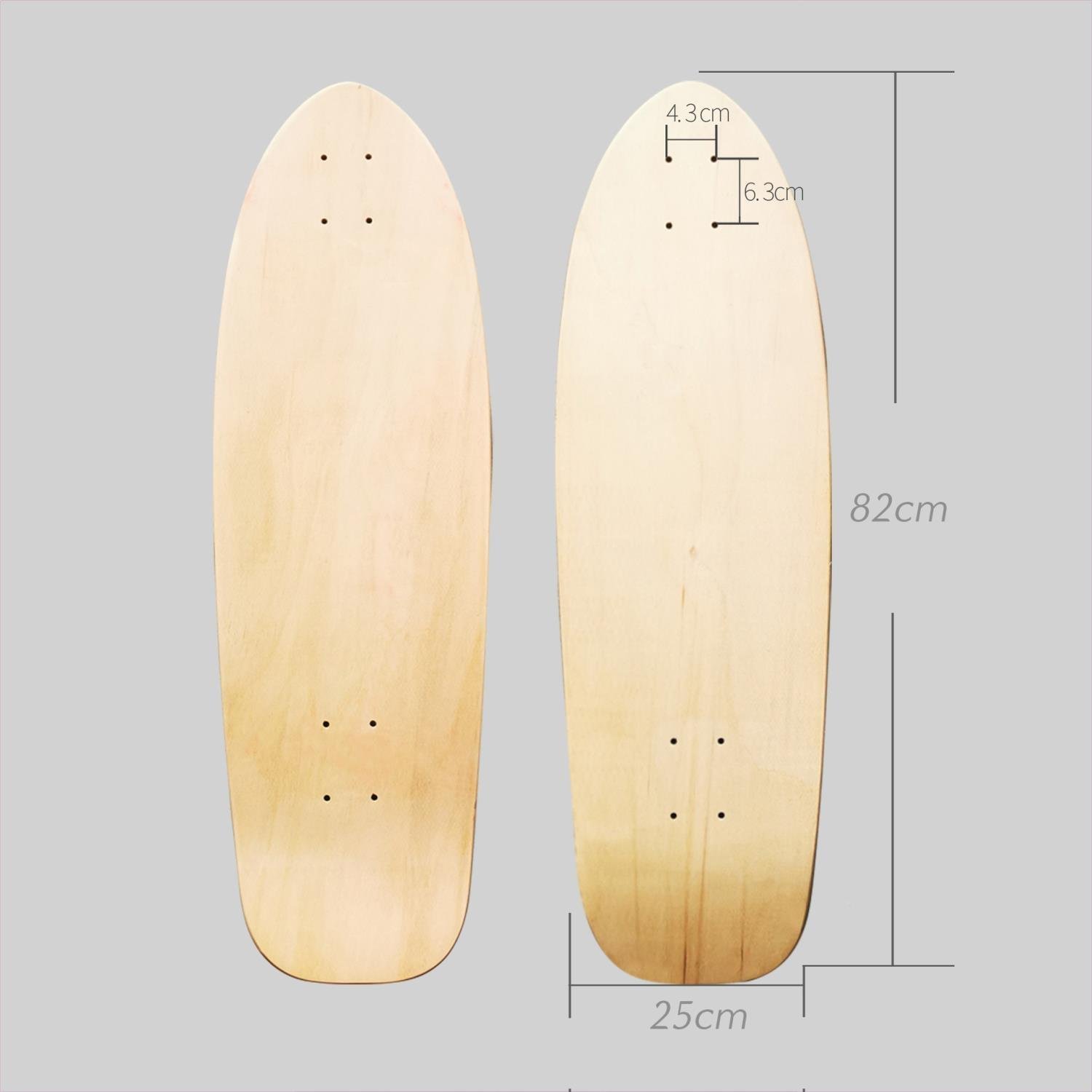 The 32-inch China Maple Road Board 39578 outside of the Skiboard is a skating man-aid