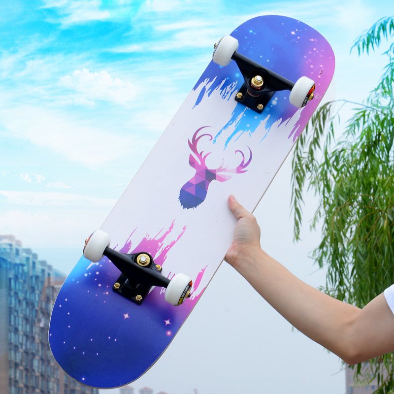 Specialized four-wheel skateboard beginners, adult and young boys and girls, two-walker, two-way skater