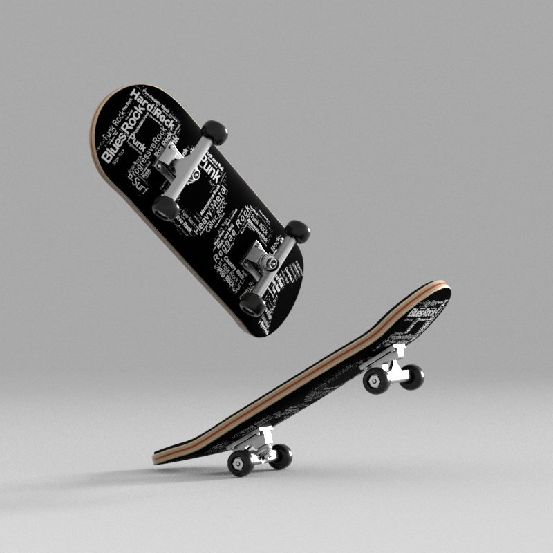 the finger skater, a professional-grade mammoth, two-barrel skater