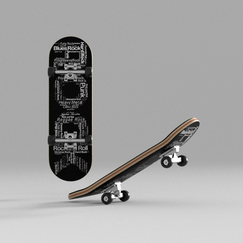 the finger skater, a professional-grade mammoth, two-barrel skater