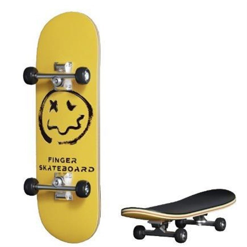 FINGER SKATEBOARD MINI-TOY ALLOY BEARING FIVE-STORY MACKEREL PROFESSIONAL DOUBLE-BARREL T-CHILD CREATIVE GIFT