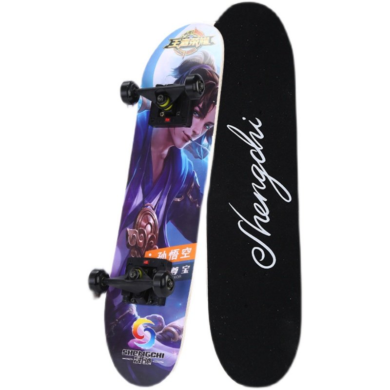 THE NEW DISNEY LED LIGHT FLASHER, THE ADULT BOY WITH FOUR ROUNDS OF LIGHT AND TWO BEAM SKATEBOARDS ARE LESS GREEN