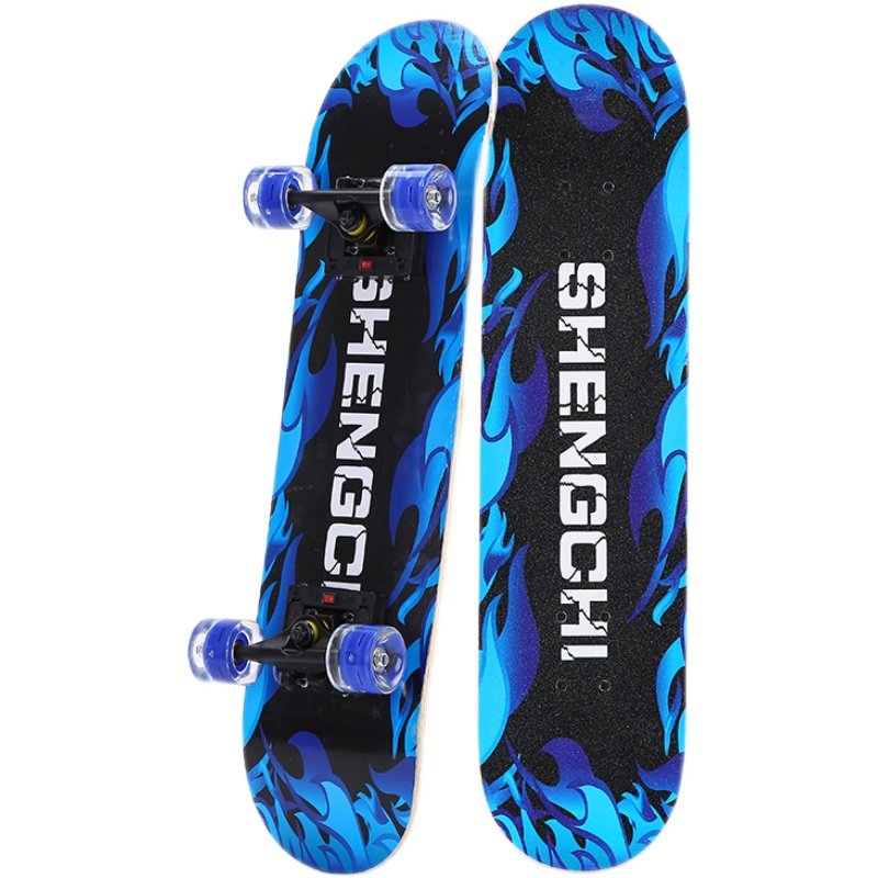 80-cm specialty four-wheelboard double-barrel road brushing for adult kids on the street