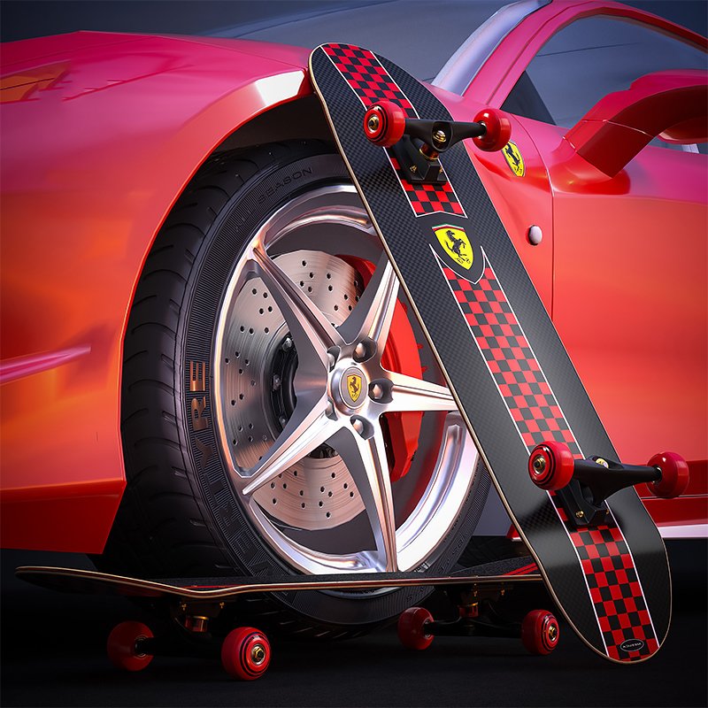 :: 15-wheeler of 15-wheelboards for adult boys aged between 6 and 12, 10 children aged 8 and over, Fallari skateboards