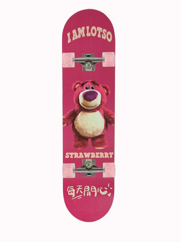 Four-wheel skaters, 6-12-year-old beginner Strawberry Bear-By-By-By-By-By-Girl-Girl-Girl