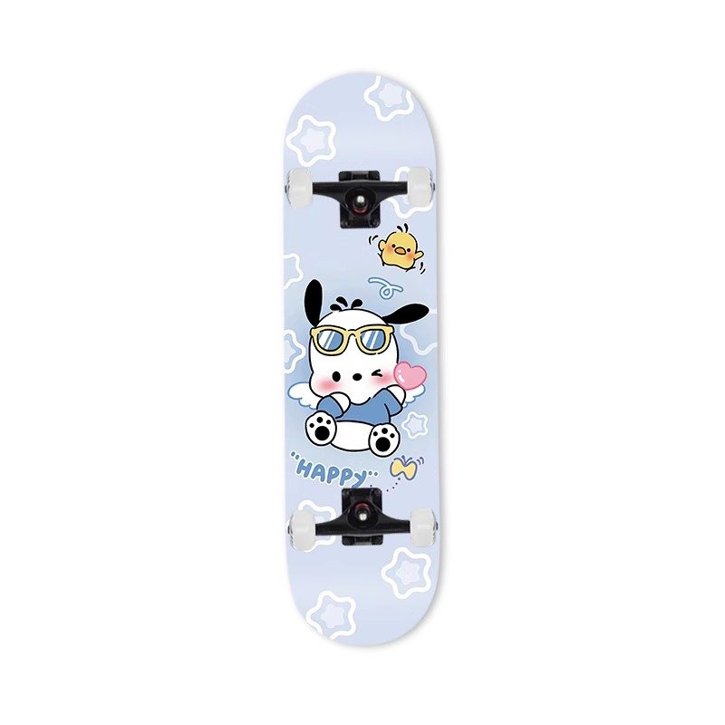 Children's skateboard beginner Paccha Dogs 3-6-12-year-olds, boys and girls, four-wheeler double-trucks