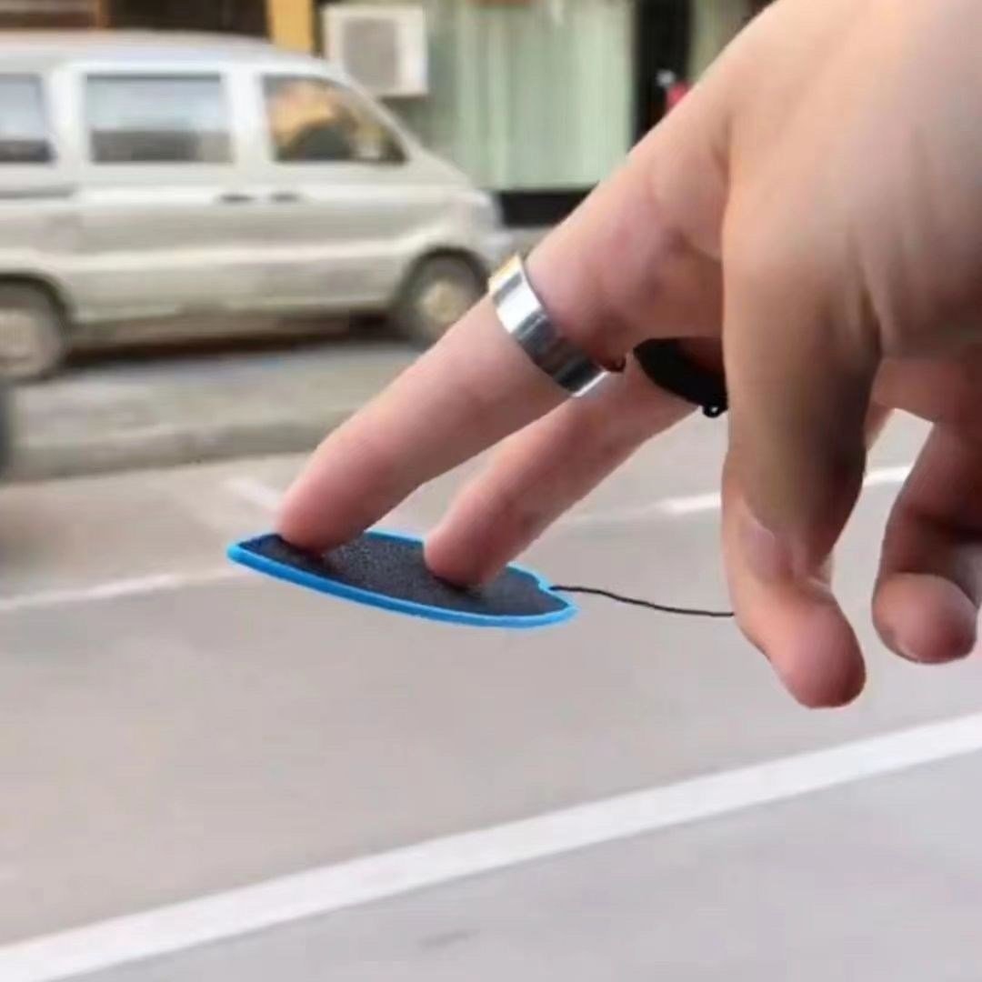 The air skater's mini-climbs are floating between the finger of an adult toy