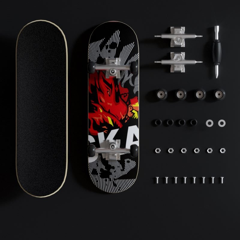 Finger skateboard professional toy-preserve mini-finger finger depression alloy bearing five layers of Maplewood