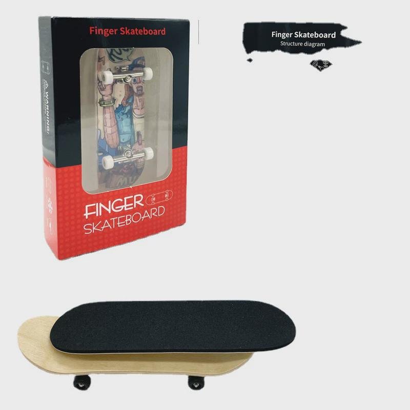 A CHILD'S GIFT FROM MAPLE FINGER 32MM AXLE FINGER PROFESSIONAL DOUBLE-BARBOARD CREATIVE TOY HAND SLIDER