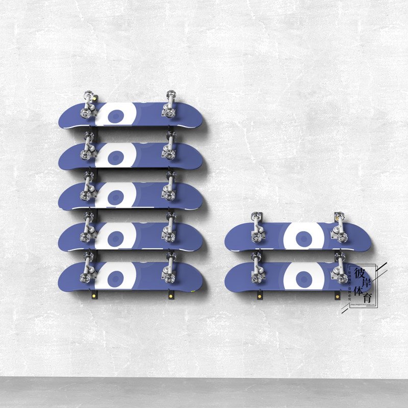 The skateboard shows how the shelf's retrospect is set to show the board's retrospect