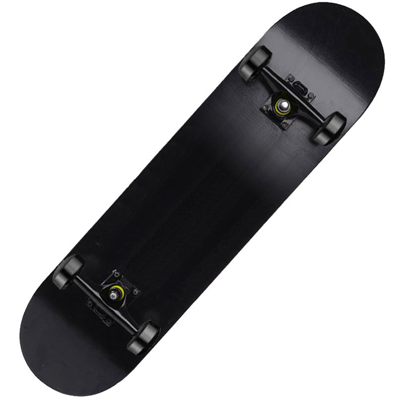An adult skater specializing in black and white, four-wheeled high-speed skateboarding, two-barrel boarding
