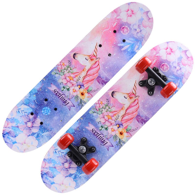 Four-wheel mammal skateboards for skaters, boys and girls