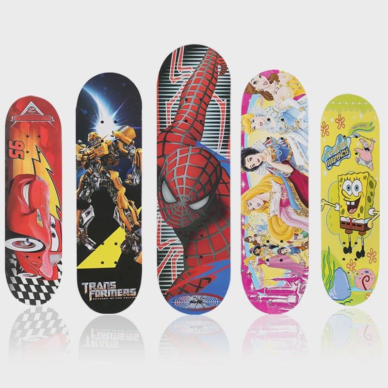 Four-wheelboard double-barrel 4-wheel-boarder for skate-boarding children, boys and girls aged 4-6-12