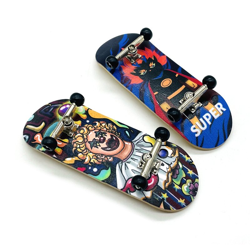 34MM-FINGER SKATEBOARD PROFESSIONAL MINI-FINGER SKATEBOARD BEARING AXLE MAMMOTH, DOUBLE-BARREL CREATIVE CHILD TOY GIFT
