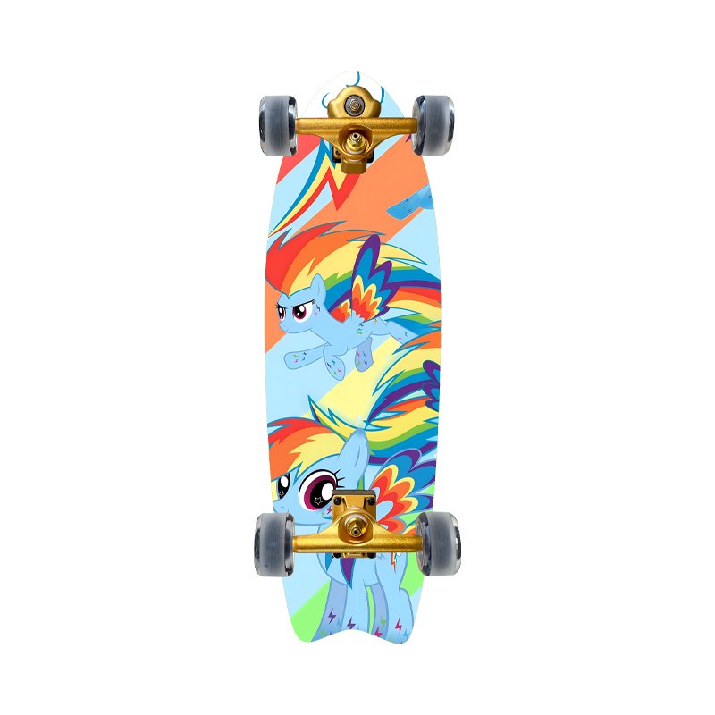 Children ' s land surfboards 5-8-12 and more girls ' beginners, four-wheeled pony rollers