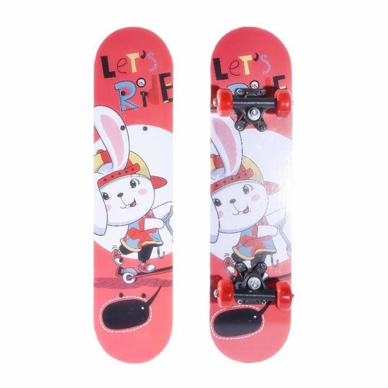 ♪ A four-wheel double-truck skating ♪