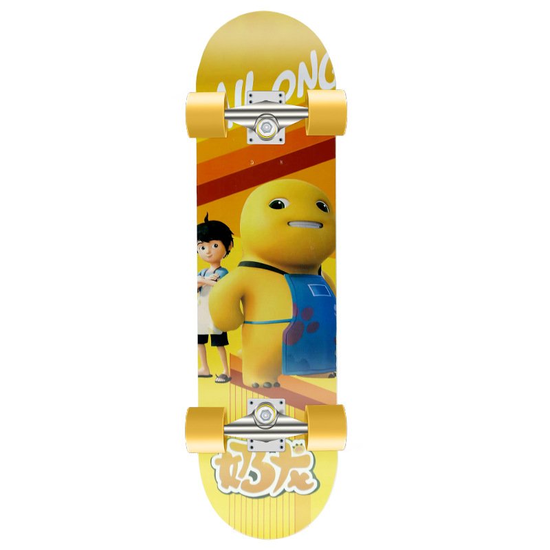 Three-six-thirty-two years of age for a skateboard beginner and a young adult girl and a child