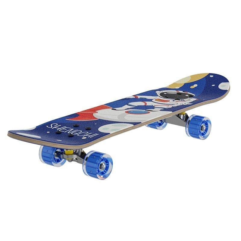 Three-to-one-half-year-old male, female and child skater, four-wheeled professional skateboard garage, Lomi flash