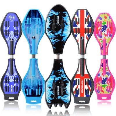 Two-wheeled two-wheel skateboards for young children and young children aged 6 - 8 - 9 - 10 - 11 - 12, men and women