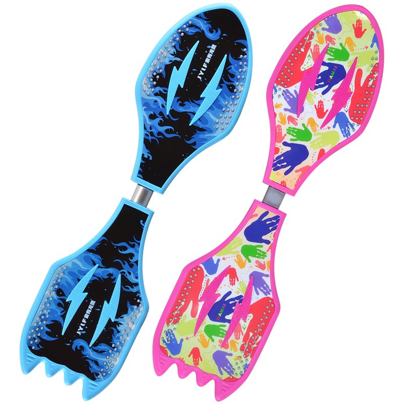 Children's two-wheeler skateboard vibrator, two-wheel flashing adult teens, two-wheeler competitor skateboard snake