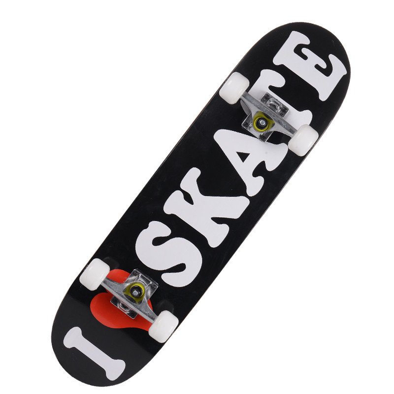 A four-wheel skateboard beginner's professional edition of a children's and boys' and girls' maple-pain-pain-pain-pain-pain-pain-past-a-basket