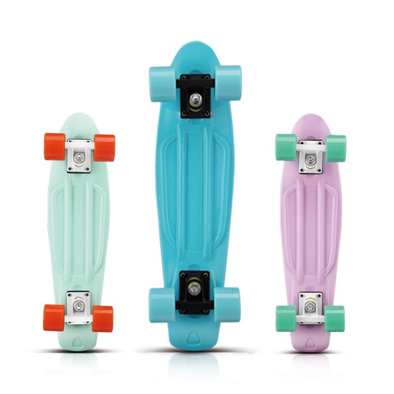 Small fishboards, single skateboards, fish-type plastic skateboards, four-wheel-colored swabs, kids skateboards