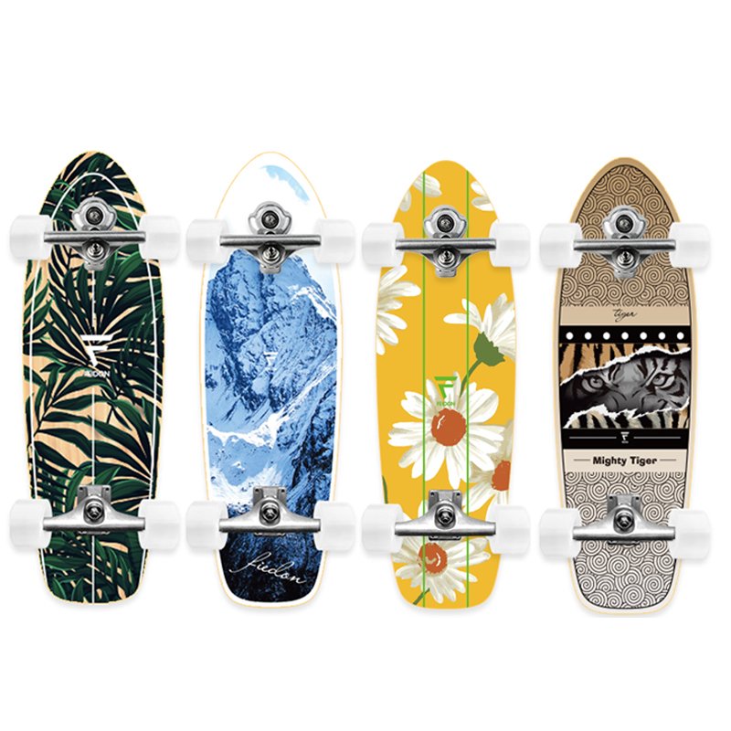 BOILED LAND SURFBOARD S5 SKATEBOARDING GIRL BEGINNERS STORMING THE CX4 STREET-WOOD-SWIPE