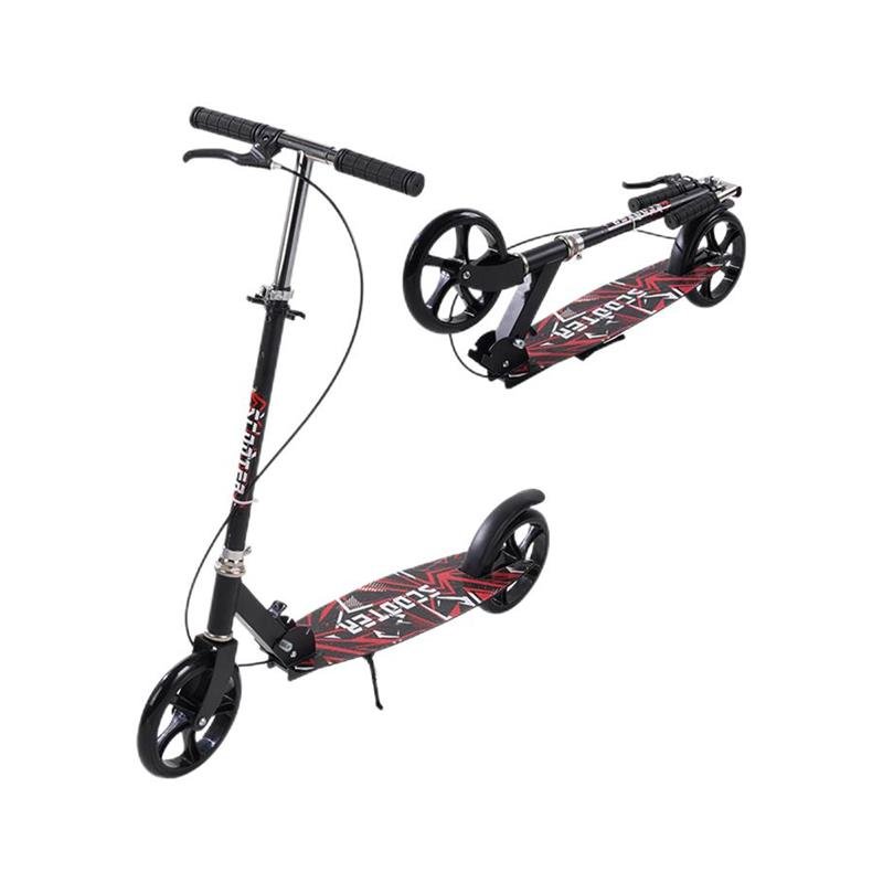 A two-wheeler between the ages of 6-8 and 12 on a second-round urban campus for young university students