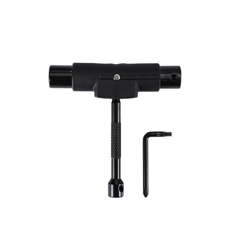 4-wheel skateboard t-type y-semi-automatic tool with a plated toothboard fittings and a semi-automatic tool-barrel