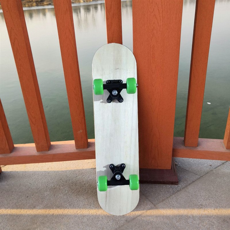 D.I.C. Children drawing skateboards, D.I.Y. painting wooden skateboards, 60 cm, original board, four-wheel double skateboards