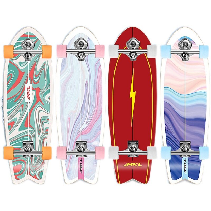MACALON LAND SURFBOARD S5 SKATING SCHOLAR, ADULT SURF SKATING SKATING TRAINING, GROUND-FREE