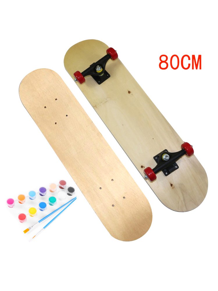 DIY CHILDREN'S HAND-DRAWN DOUBLE-SKATING BOARD-PAINTED SKATING TEAM