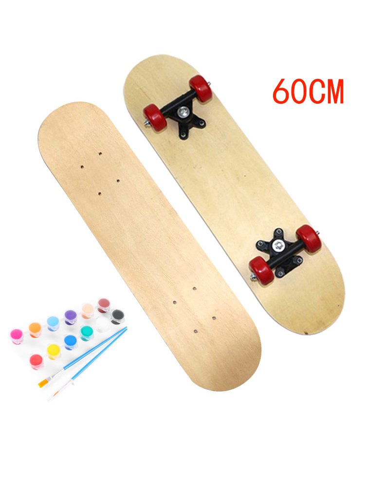 DIY CHILDREN'S HAND-DRAWN DOUBLE-SKATING BOARD-PAINTED SKATING TEAM