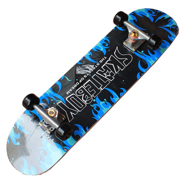 Two-knock skateboard first-hand boy, girl and child, short-board maple-scrubbing kid