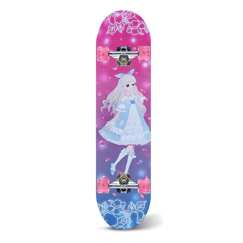 Decanon Kids 6-12, girls with four-wheel double-barboard skates 10-1-12, 10-14