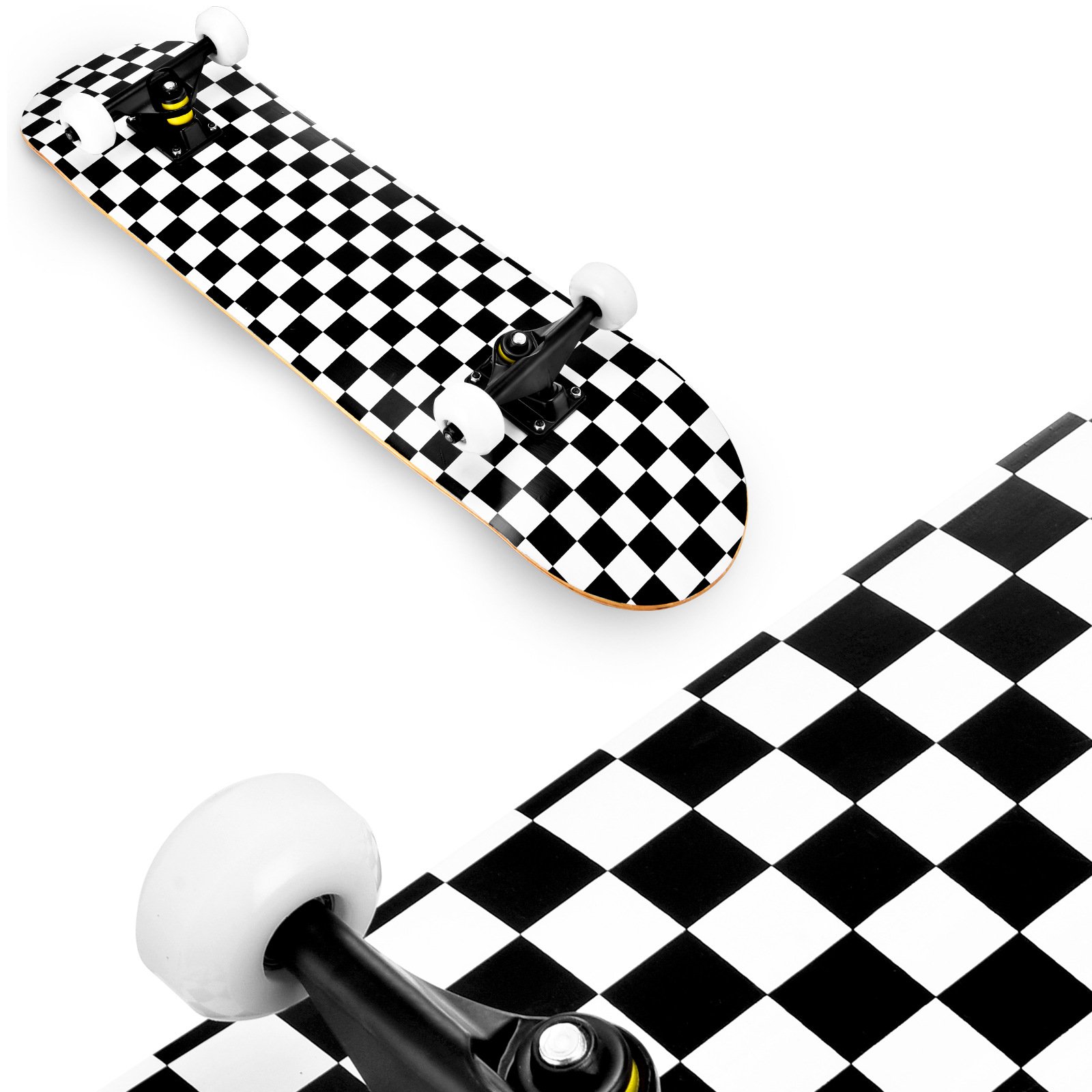 decanonon 31 inches of maple dent skateboard, four-wheel skateboard professional, adult double-sliding