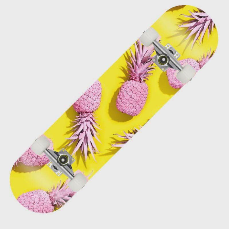 Thirty-one inches of professional mammoth skateboard adult beginner four-wheel double-barrel PU white wheel 80cm skateboard