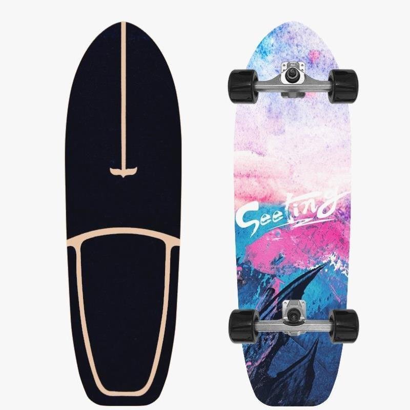 THIRTY-TWO INCHES OF LAND SURFBOARD FREE OF SKATEBOARD CX4PU TURNING TO BRIDGE SWIPES FOR FIRST-RATE SURFER SKIS