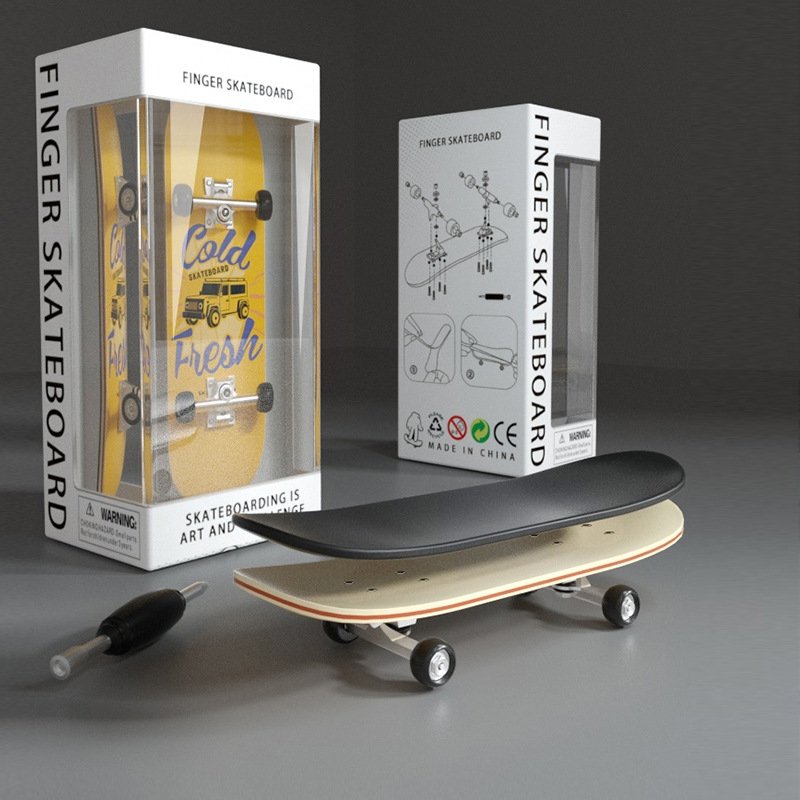 Finger skateboards, five-storey mammoth