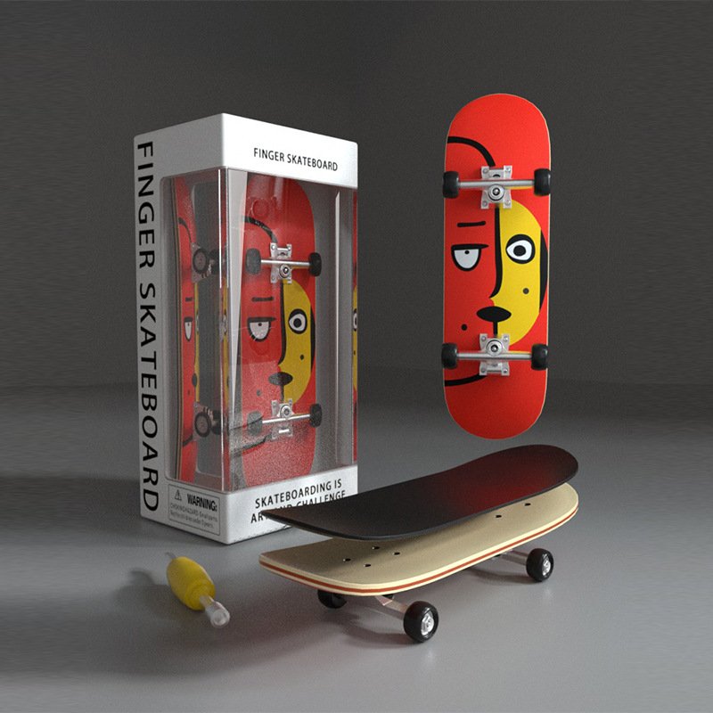 Finger skateboards, five-storey mammoth