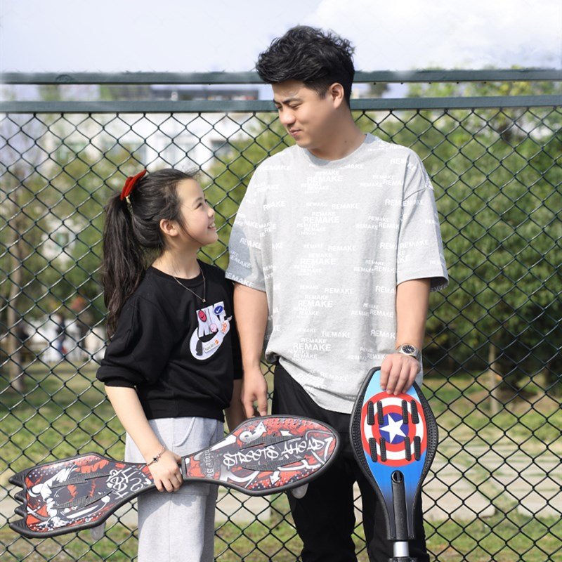 Skiker beginner, two-two-wheelboard children aged 6 to 12, 14 or more, swinging Viper-Scrambling
