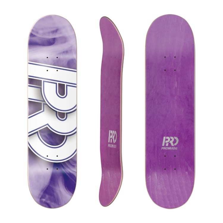 PROMADE SKATEBOARD BOARD, DEEP, FLEXIBLE, PACKAGED, SANDPAPER